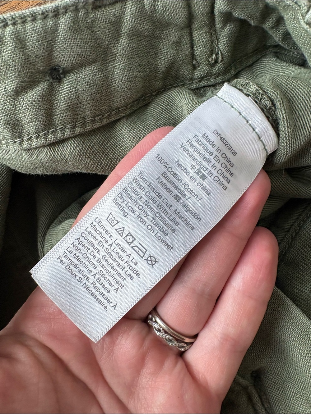 Madewell Relaxed Military Shorts In Dried Clover Size 27 - Picture 3 of 5